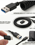 YoloLiv 10ft USB-C to USB-A Cable, USB 3.0, Compatible with YoloCam Series