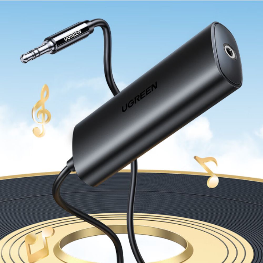YoloLiv Erdungsschleifen-Geräuschisolator für Autoradio/Heimstereoanlage mit 3,5-mm-Audiokabel