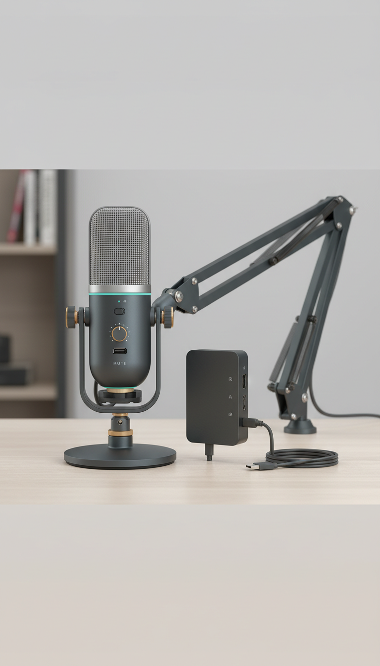 Verstellbarer Mikrofonständer für Streaming