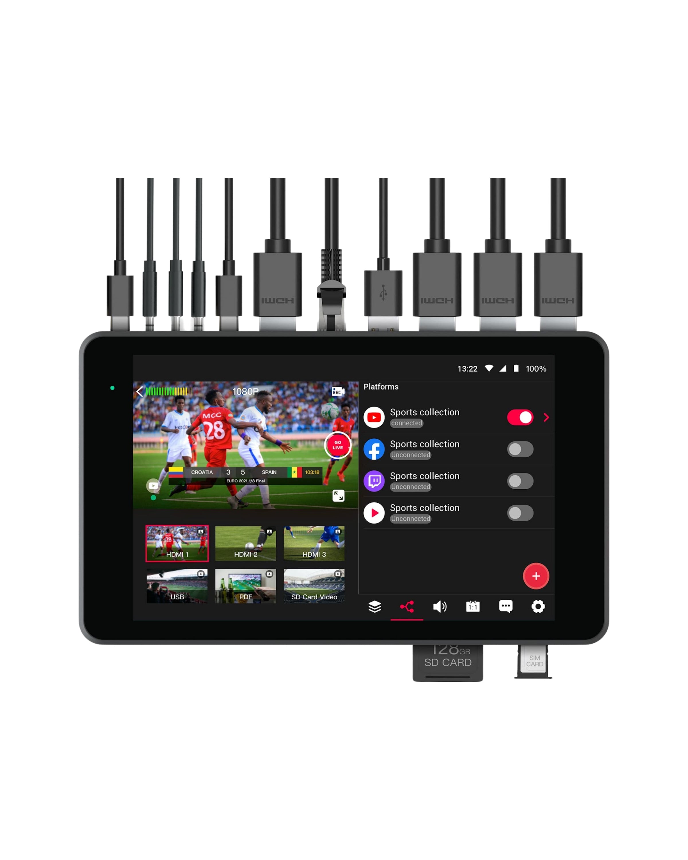 Live Streaming Switching System  Yololiv Yolobox Pro - All-in-one