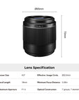 YoloLiv 18mm F1.4 Micro Four Thirds Lens